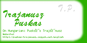 trajanusz puskas business card